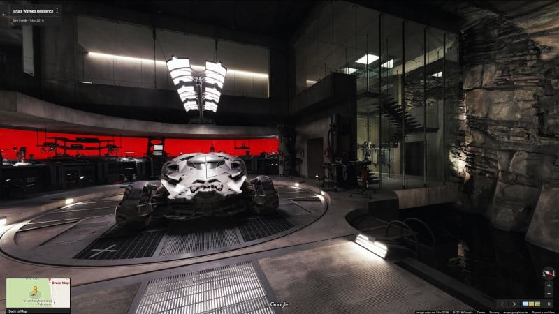 Tour Bruce Wayne’s Home and Batcave in Virtual Reality With Google Maps Tour Bruce Wayne’s Home and Batcave in Virtual Reality With Google Maps