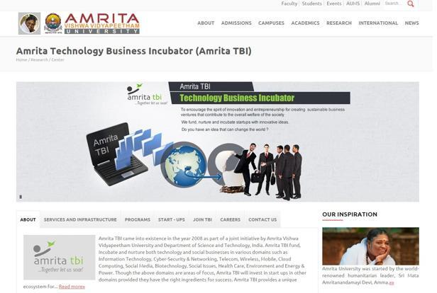 Amrita University’s incubation centre to invest $120,000 in four start-ups
