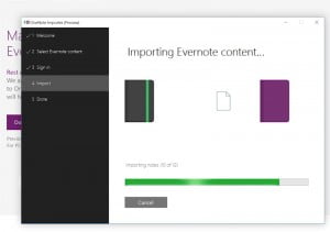 migrating evernote onenote