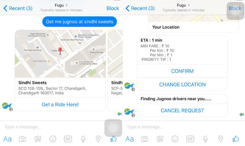 ‘Jugnoo Bot’ enables car Rickshaw Bookings on fb Messenger