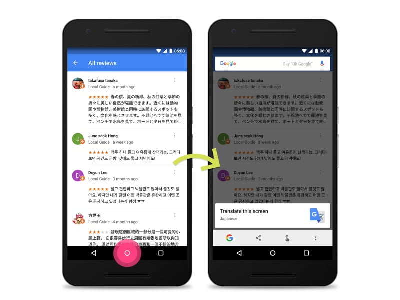 Google’s Now on Tap Makes It Easy to Translate Any Screen
