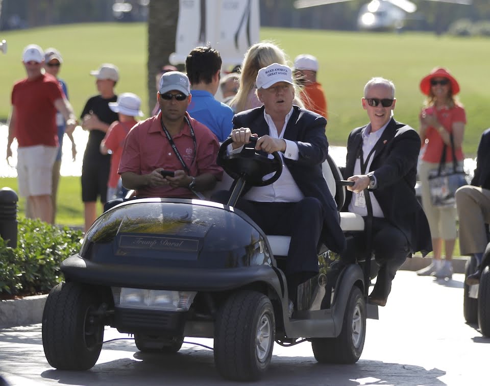 Obama traveled the world. Trump goes to Florida. Obama traveled the world. Trump goes to Florida.