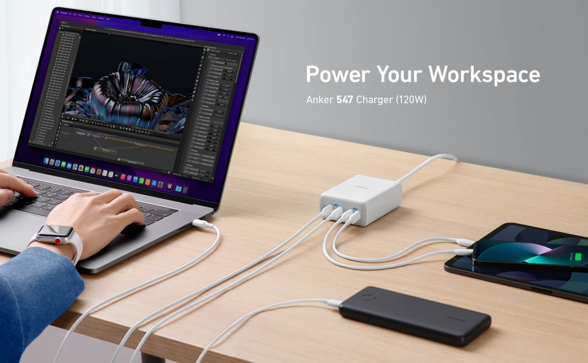 Anker 547 USB-C charger provides up to 120W of power while teaching you math