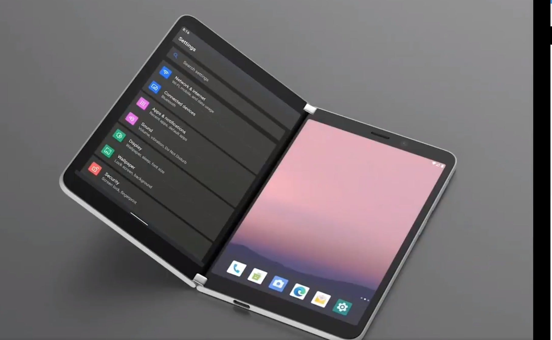 Here’s what Android running on the dual-screen Surface Duo might look like
